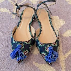 JCrew headed tassel flats